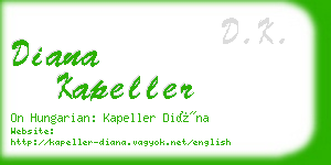 diana kapeller business card